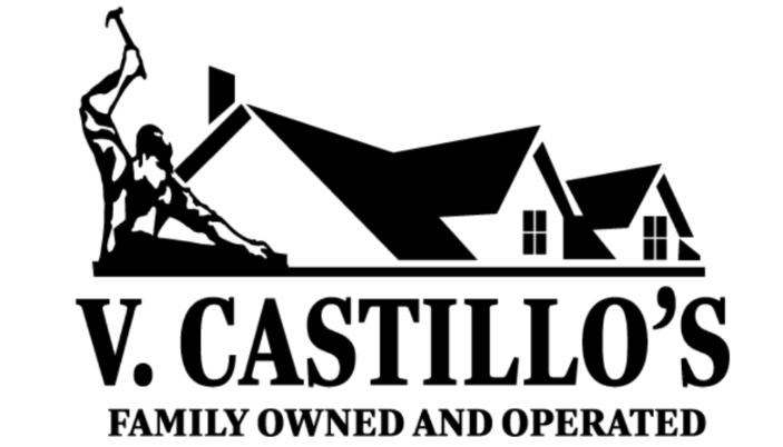 V. Castillo's Roofing Logo