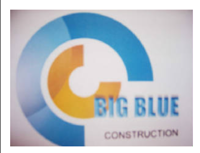 Big Blue Construction Logo