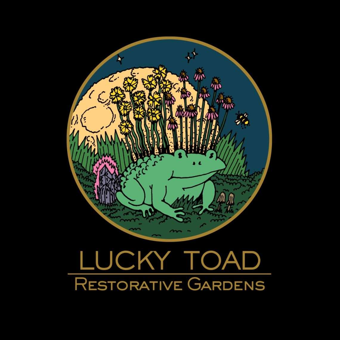 Lucky Toad Restorative Gardens, LLC Logo