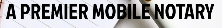 A Premier Mobile Notary Logo