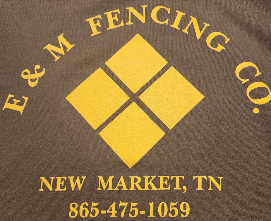 E & M Fencing Company Logo