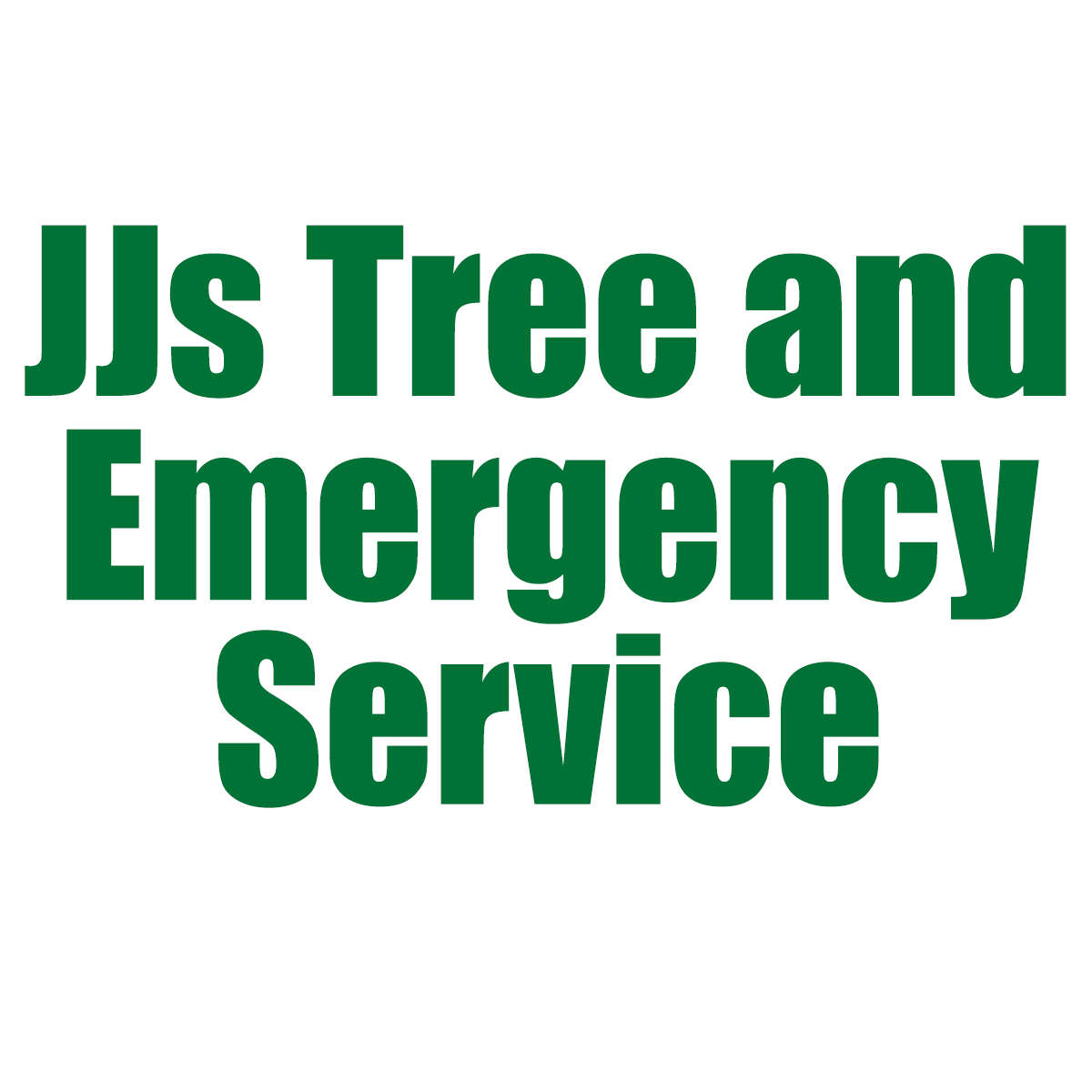 JJs Tree and Emergency Services Logo