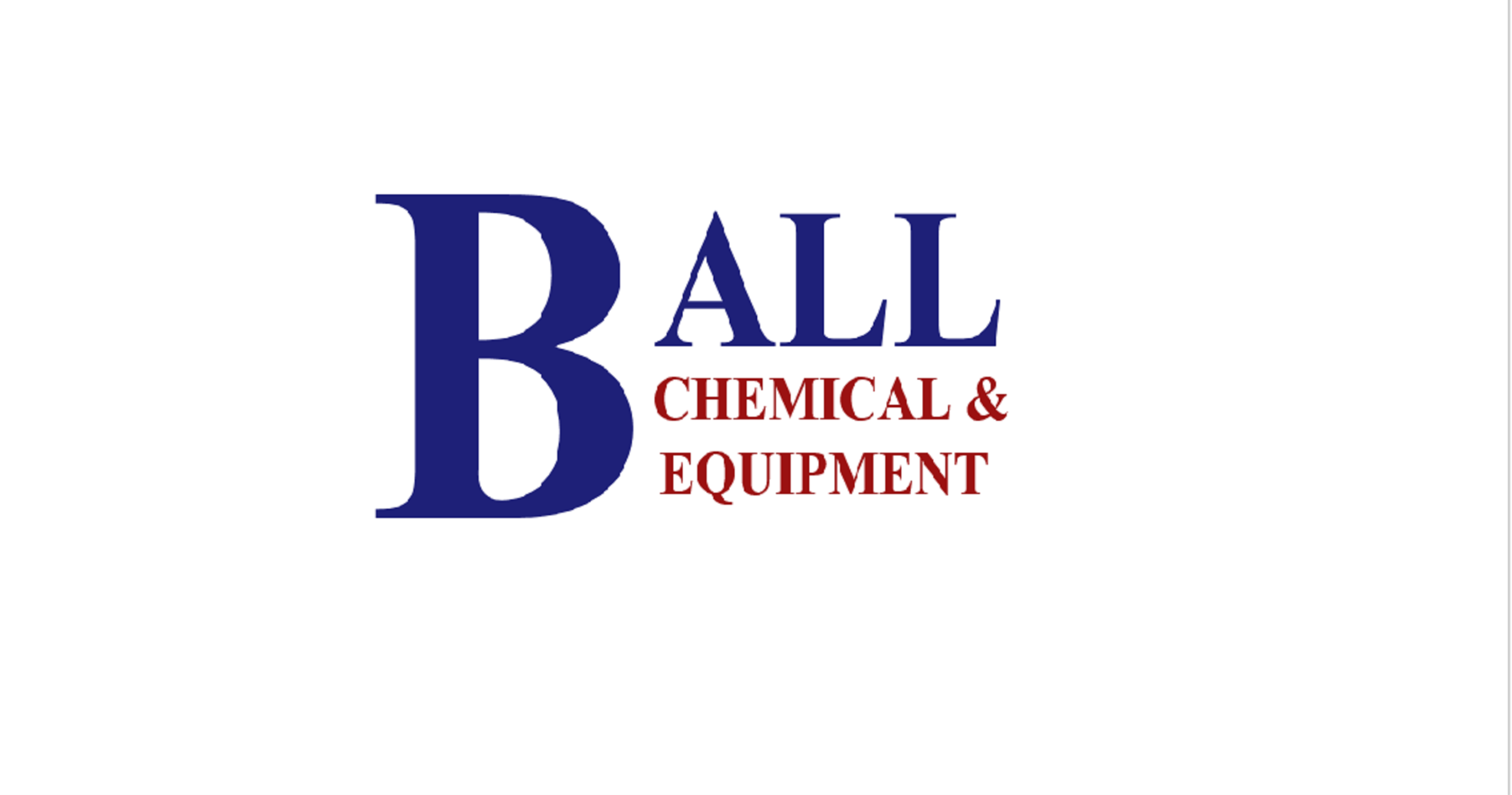 Ball Chemical and Equipment Co. Logo