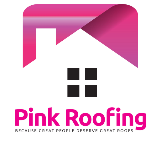 Pink Roofing Logo