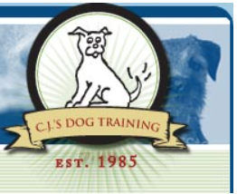 C J's Dog Training Logo