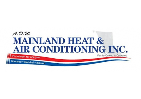 ADW Mainland Heat and Air Conditioning Logo