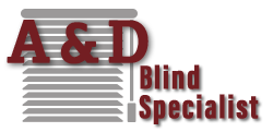 A&D Blinds and Shutters Specialist Logo