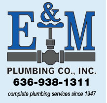 E & M Plumbing Co. Logo