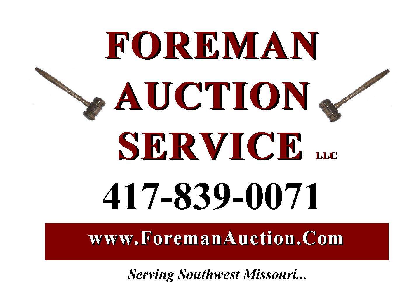 Foreman Auction Service, LLC Logo
