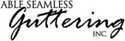 Able Seamless Guttering, Inc. Logo