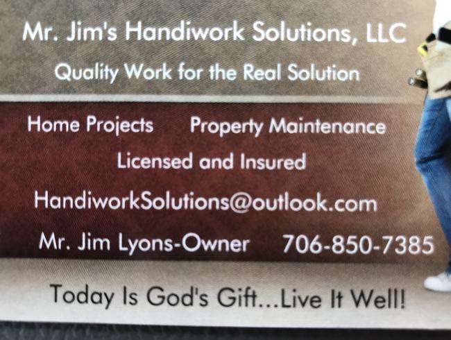 Mr. Jim's Handiwork Solutions, LLC Logo