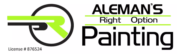 Aleman's Right Option Painting Logo