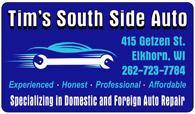 Tim's South Side Auto, LLC Logo