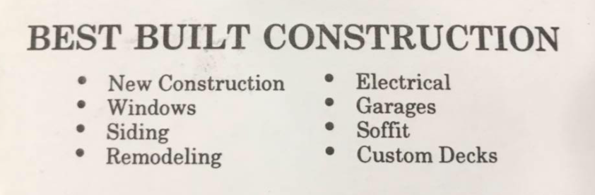 Best Built Construction Logo