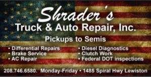 Shrader's Truck and Auto Repair LLC Logo