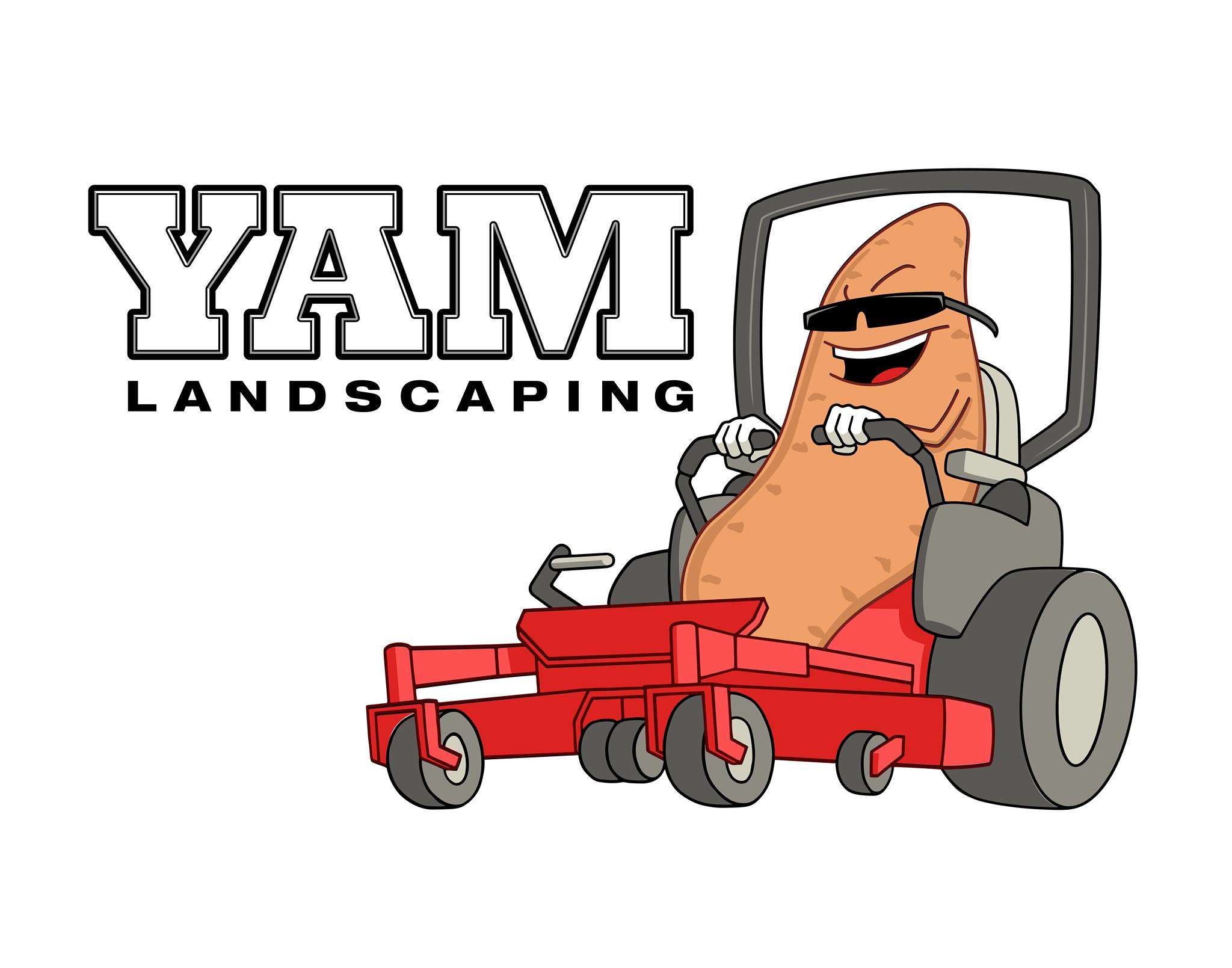 YAM Landscaping & Lawn Care Logo