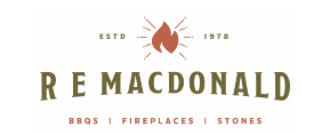 R E MacDonald Stoves & Stones Ltd. Logo