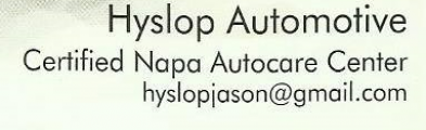 Hyslop Automotive Logo