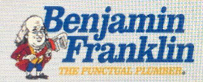 Benjamin Franklin The Punctual Plumber Logo