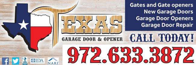 Texas Garage Door & Opener Logo