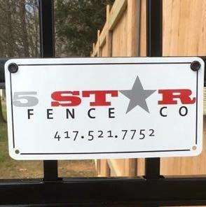 5 Star Fence Company Logo