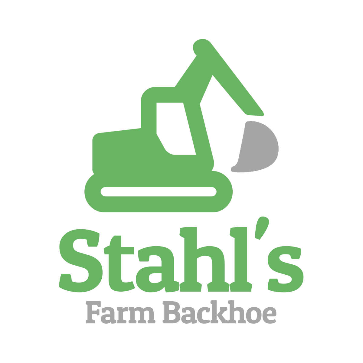 Stahl's Farm Backhoe Logo