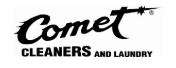 Comet Cleaners & Laundry Logo