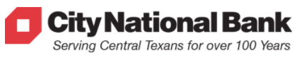 The City National Bank of Taylor Logo