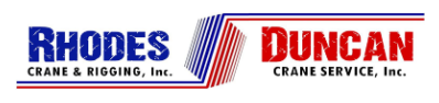 Rhodes Crane & Rigging, Inc. Logo