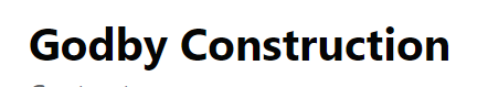 Godby Construction Logo