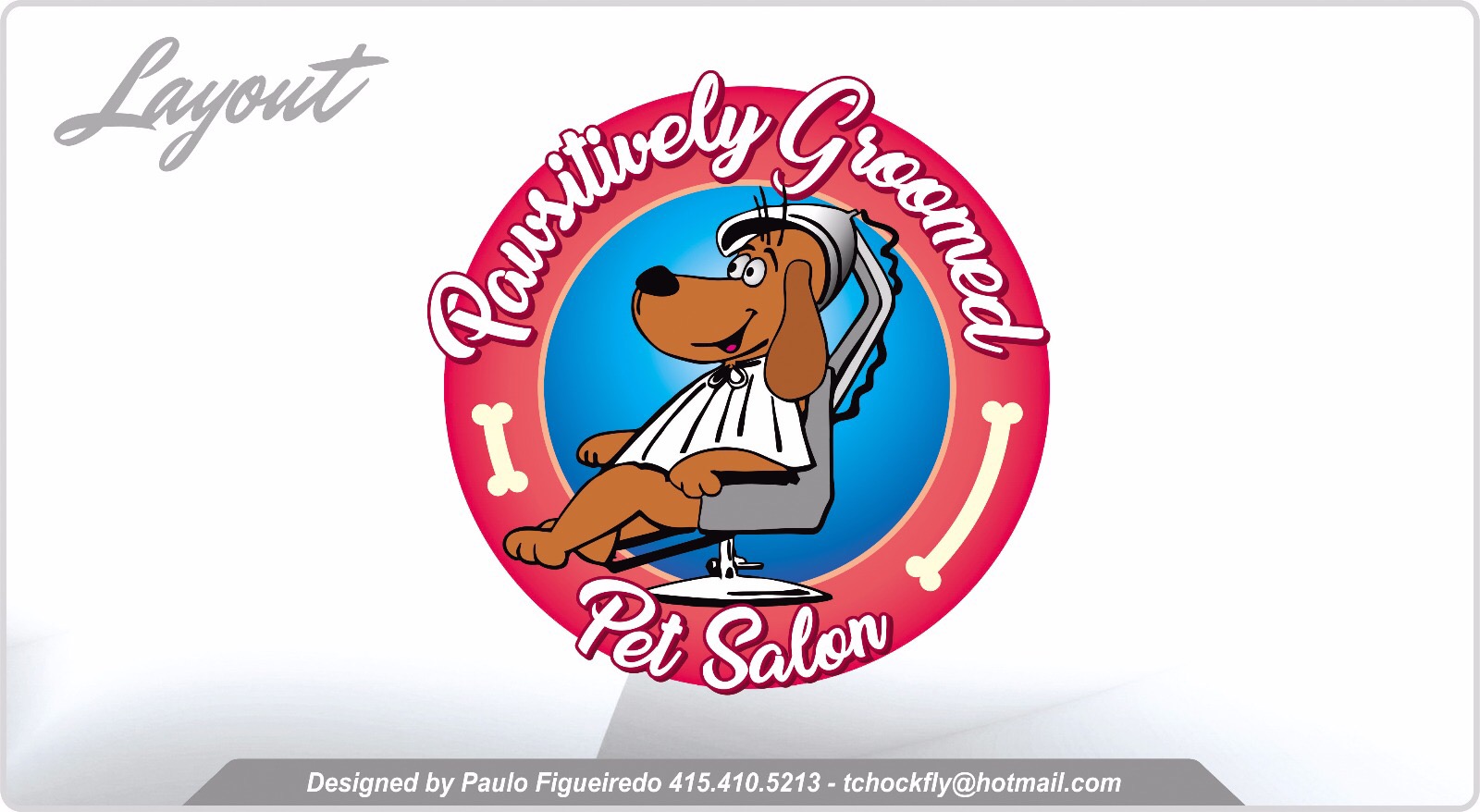 Pawsitively Groomed Pet Salon Logo