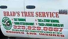 Brad's Tree Service Logo
