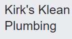 Kirk's Klean Plumbing Logo