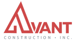 Avant Construction, Inc. Logo