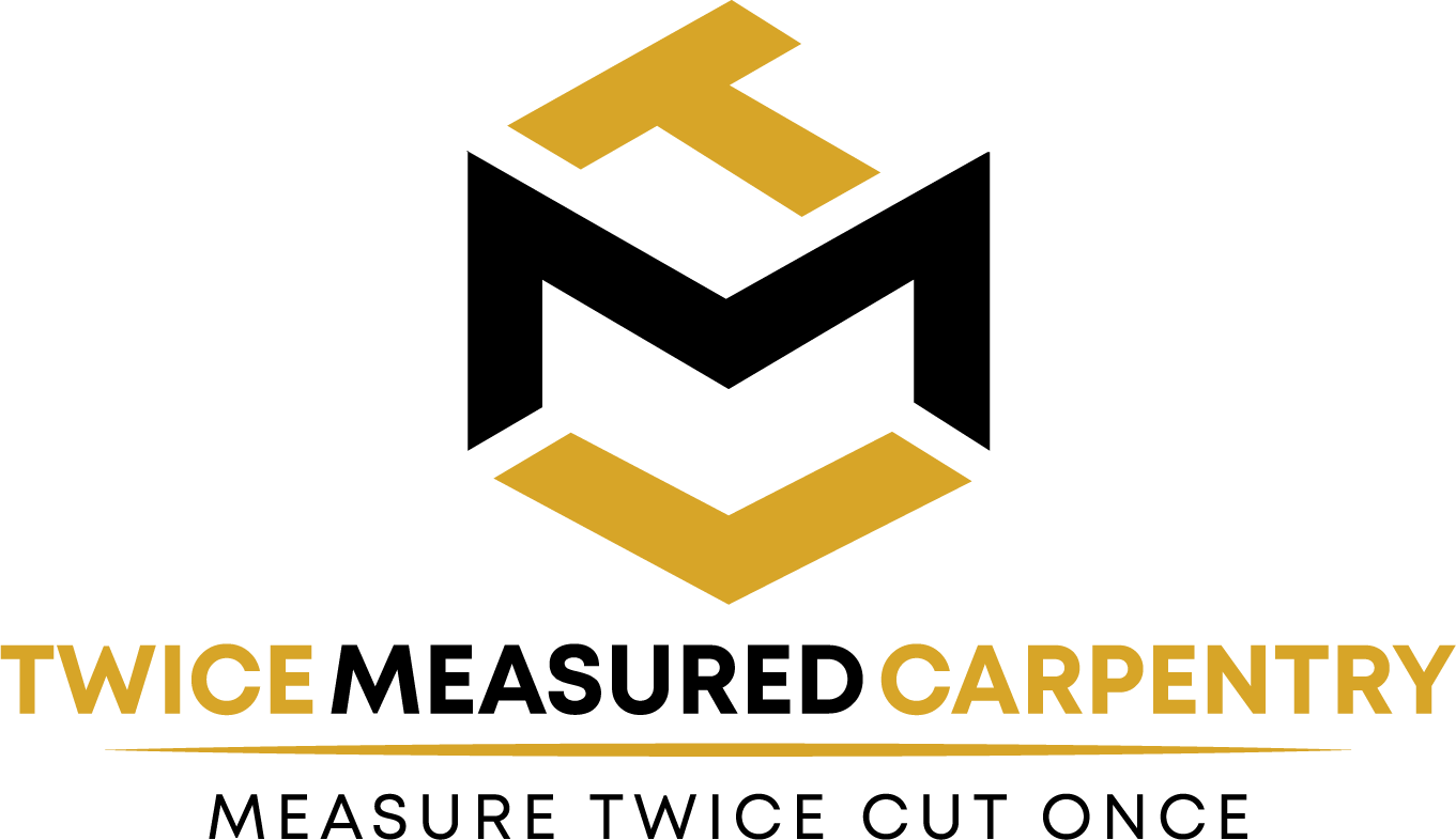 Twice Measured Carpentry Logo