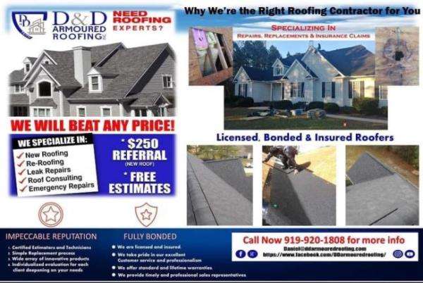 D & D Armoured Roofing LLC Logo