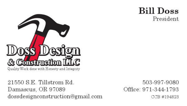 Doss Design & Construction LLC Logo