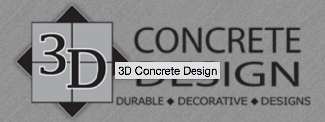 3D Concrete Design, Inc. Logo