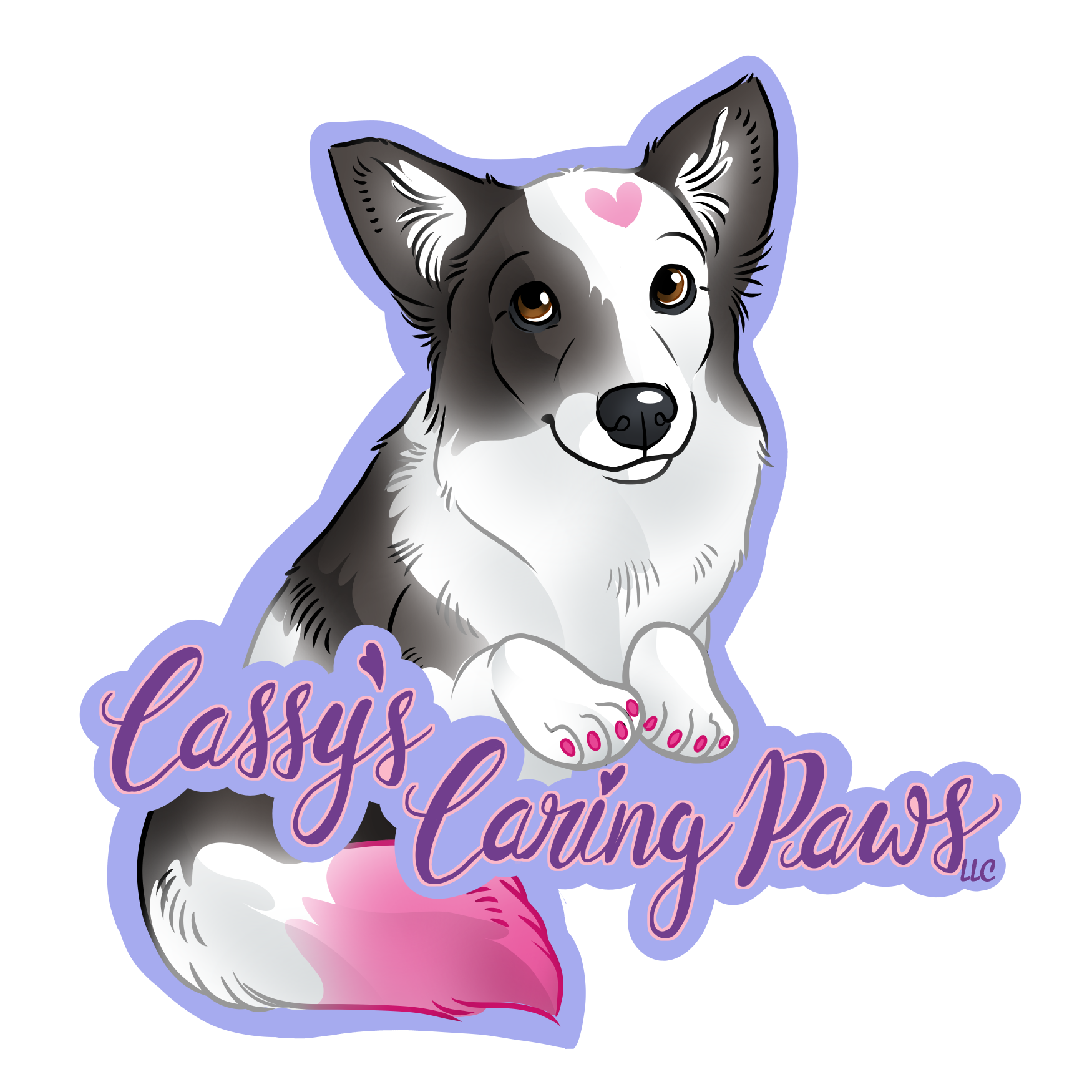 Cassy's Caring Paws Logo