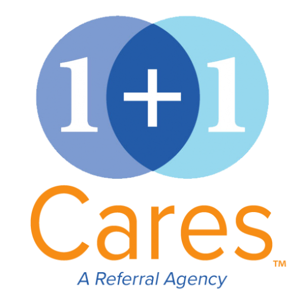 1+1 Cares Logo