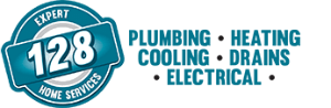 128 Plumbing, Heating, Cooling & Electric Logo