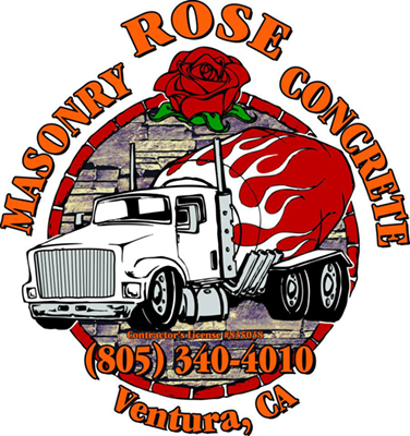 Rose Masonry and Concrete Logo