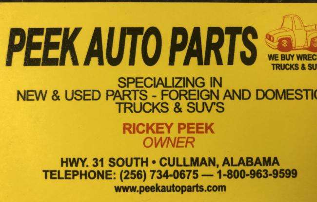 Peek Auto Parts, LLC Logo