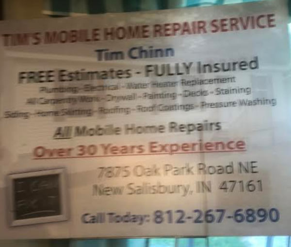 Tim's Mobile Home Repair Service Logo