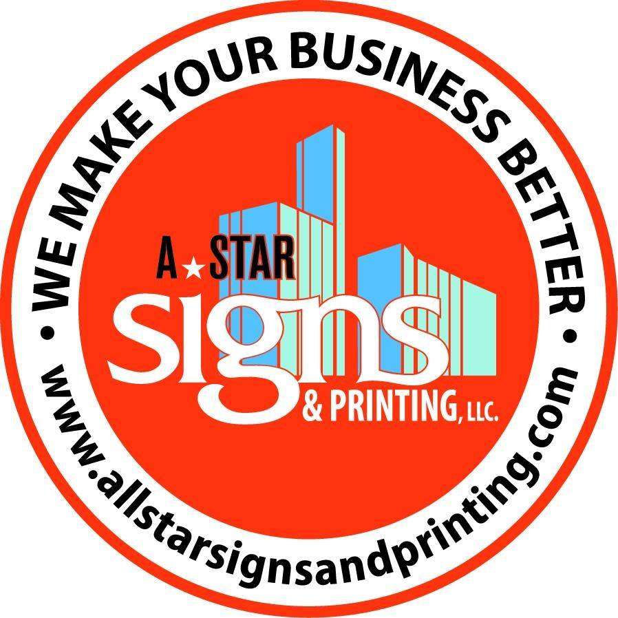 A Star Signs & Printing, LLC Logo