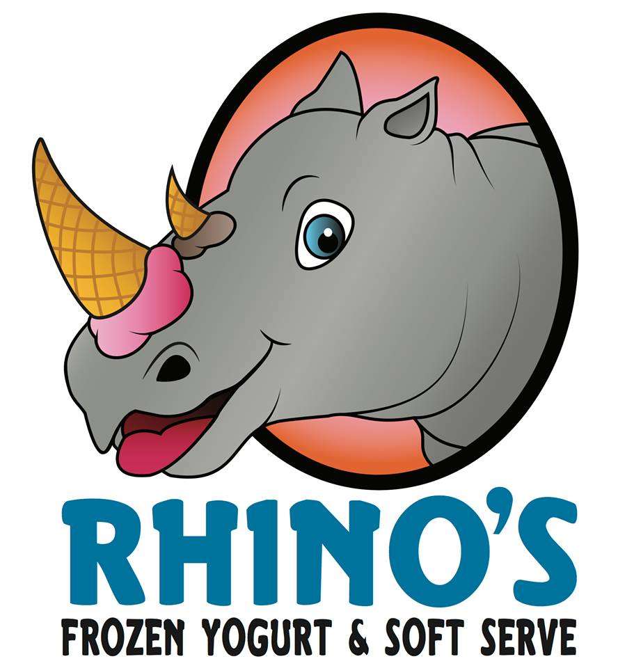 Rhino's Frozen Yogurt and Soft Serve  Logo