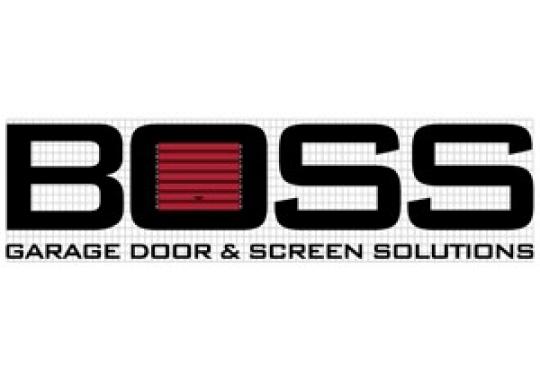 BOSS Garage Door And Screen Solutions Logo