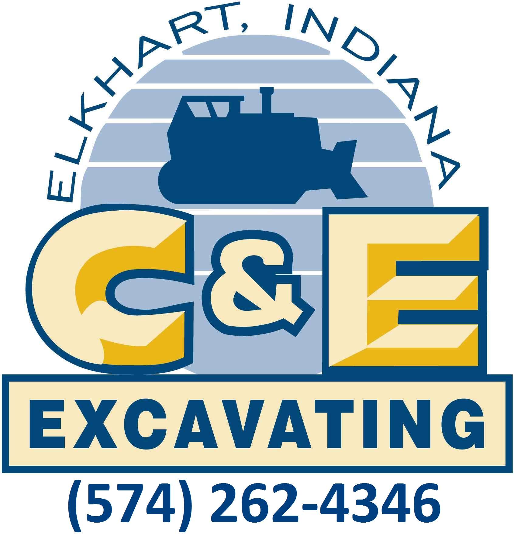 C & E Excavating, Inc. Logo