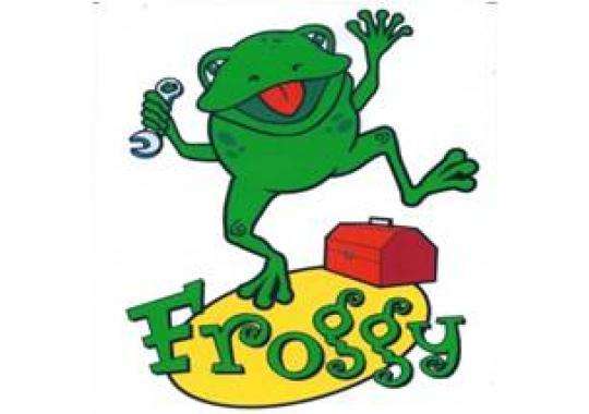 Froggy's Heating Air and Plumbing Logo