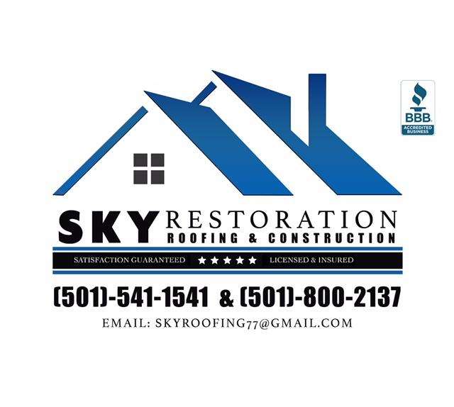 Sky Restoration Roofing & Construction Logo